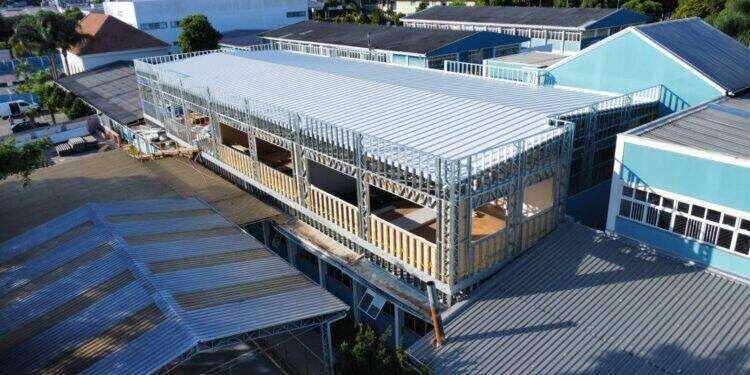 Steel Frame traz inovação à obra do Colégio Erasto Gaertner 16 Steel Frame traz inovação à obra do Colégio Erasto Gaertner