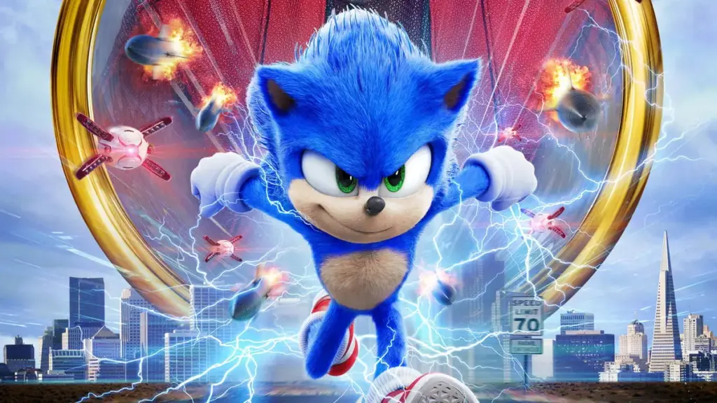 Pôster promocional de 'Sonic - O Filme'.