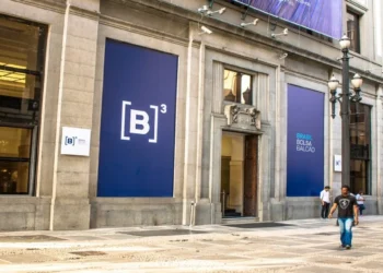 Fachada da Bolsa de Valores de São Paulo (B3), onde é operado o índice Ibovespa e diversos outros ativos.