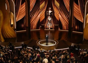 Estatueta do Oscar, representando a premiação do Oscar 2025.