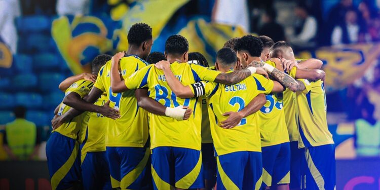 Al-Nassr triunfa sem CR7 com gol nos acréscimos no Saudita 14 Al Nassr vence o Damac com gol nos acréscimos pelo Campeonato Saudita • Divulgação/Al-Nassr