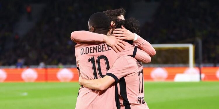 PSG empatou com Nantes fora de casa • Reprodução/PSG