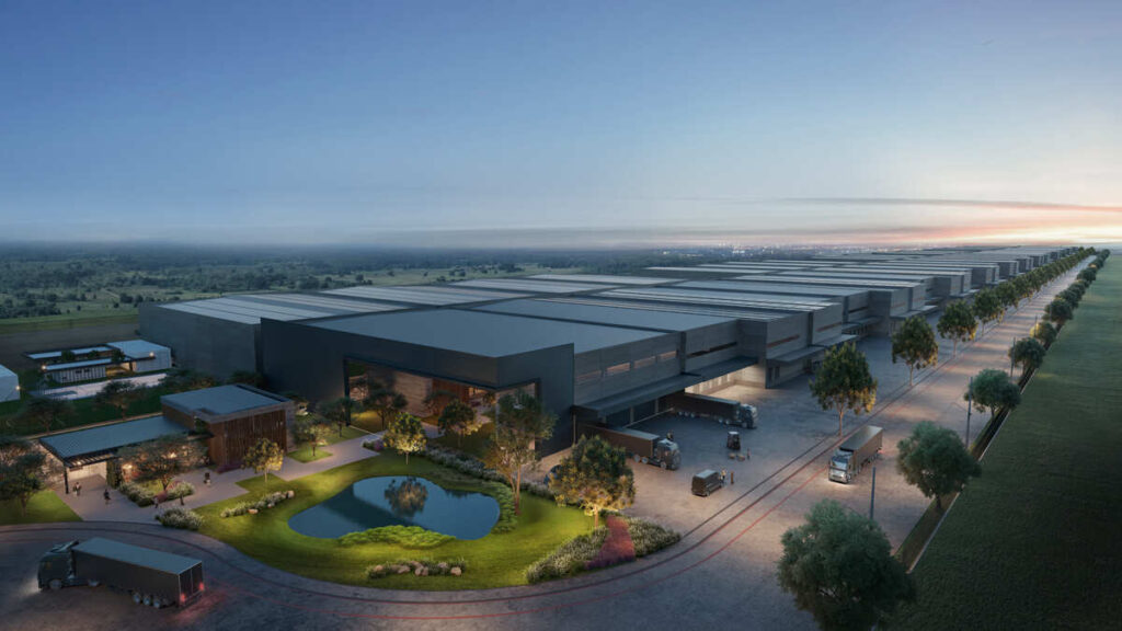 Expansão do Navepark gera 6 mil vagas e terá mall corporativo  Vagas Galpao 1