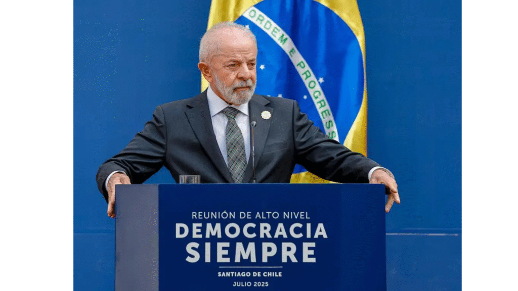 Lula no Chile: “Democracia corre risco como na ascensão do nazismo”, alerta presidente em encontro internacional Lula enconrto Chile foto Ricardo Stucker 2