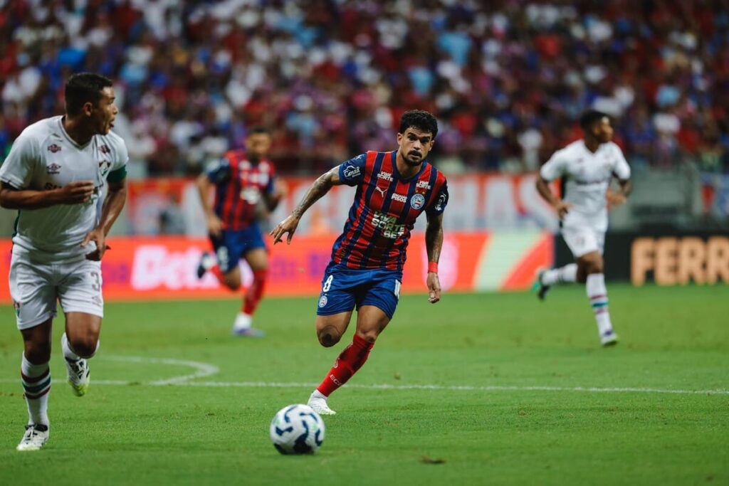 Bahia abre vantagem sobre o Fluminense nas quartas da Copa do Brasil Bahia 1 1
