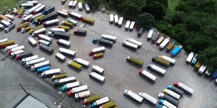 Produtores enfrentam filas para descarregar na Fábrica Maratá, em Sergipe | Foto: Faese/Divulgação