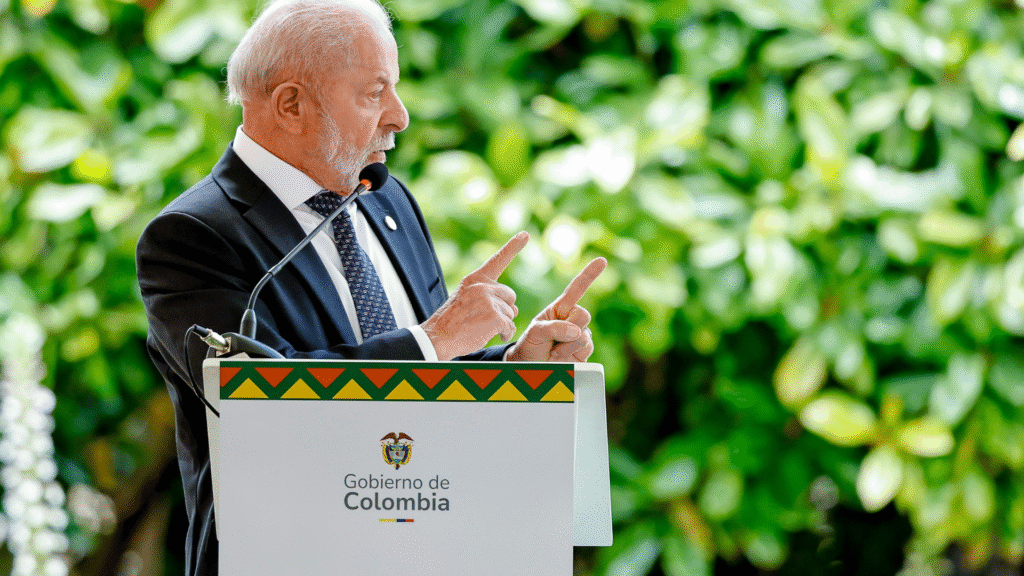 Lula cobra financiamento robusto para combate às mudanças climáticas: “Quero ver quem vai dar o dinheiro” Lula Colombia discurso