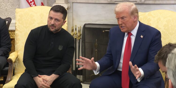 Trump propõe reunião entre Putin e Zelensky para avançar em negociações de paz 14 Créditos: Casa Branca