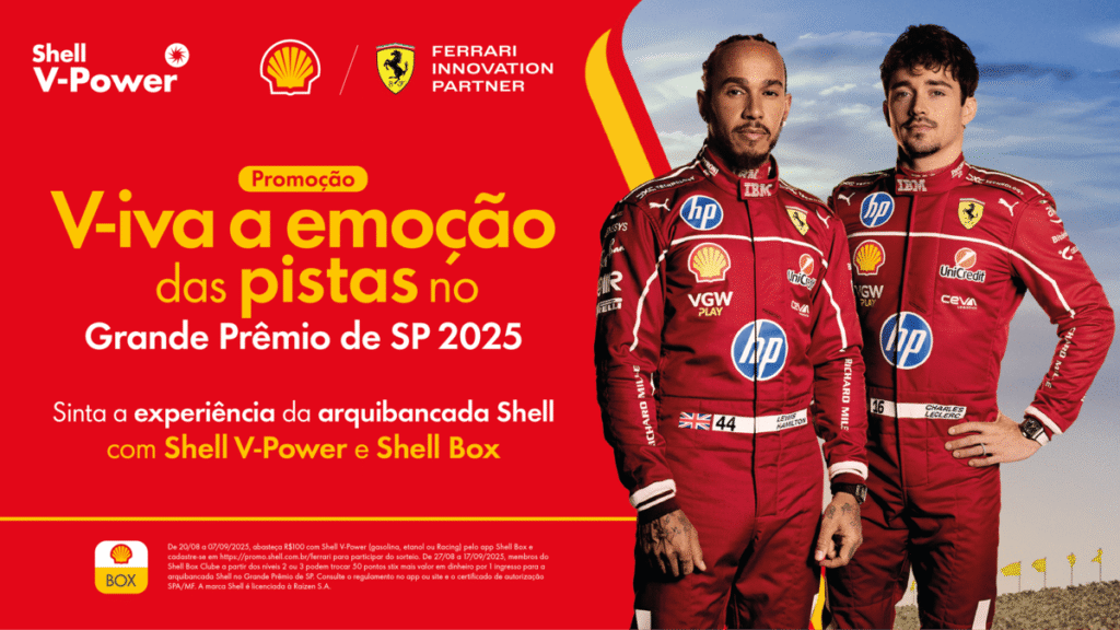 Shell lança promoção com ingressos para o Grande Prêmio de São Paulo 2025 Shell power 1 1