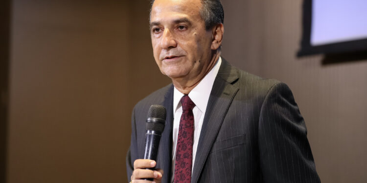 O pastor Silas Malafaia fala durante almoço de Encontro do Conselho Interdenominacional de Ministros Evangélicos do Brasil. | Foto: Marcos Corrêa/PR