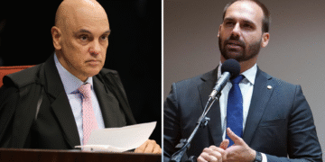 Moraes determina que a notificação da denúncia contra Eduardo Bolsonaro (PL-SP) seja por edital
