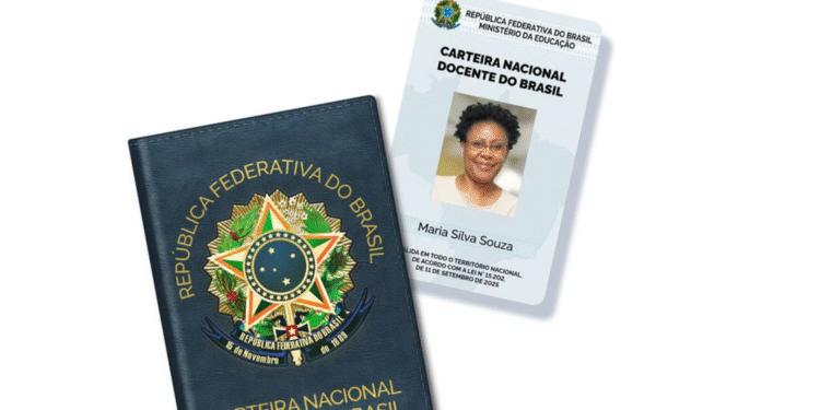 Professores já podem solicitar a Carteira Nacional Docente do Brasil, com validade de dez anos 14 Foto: MEC/Divulgação
