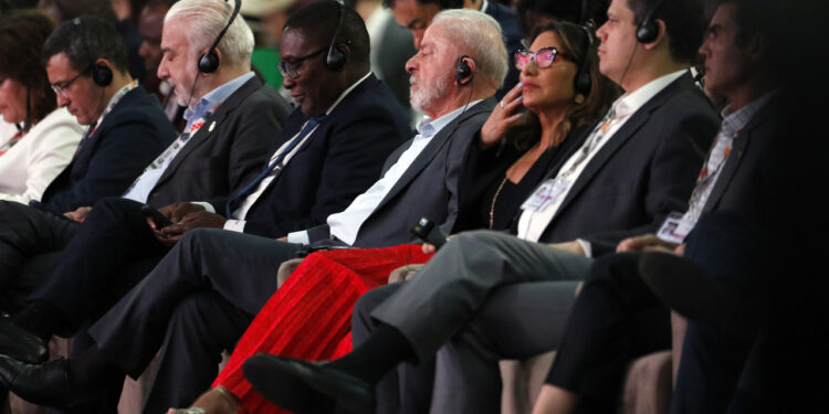 O presidente da República, Luiz Inácio Lula da Silva, durante a cerimônia de abertura da 30a. Conferência das Partes da Convenção-Quaadro das Nações Unidas sobre a Mudança do Clima, na COP30. Foto: Bruno Peres/Agência Brasil