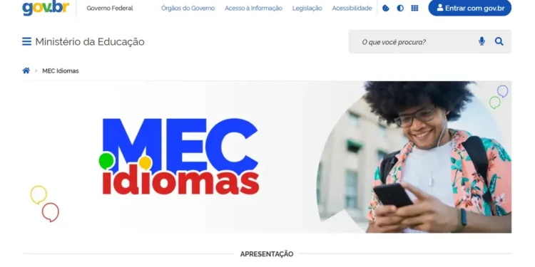 MEC lança plataforma gratuita para aprendizado de inglês e espanhol 14 Foto: Print Screen/MEC/Agência Brasil